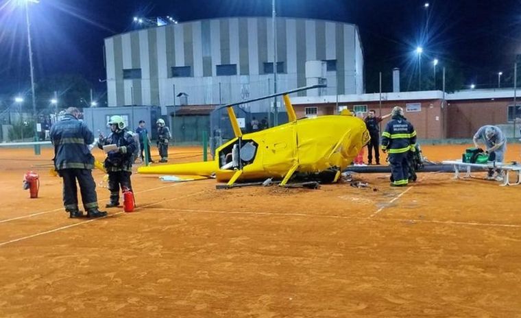 El helicóptero cayó pasadas las 20:30 del jueves en Palermo.