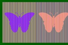 Acertijo visual, reto visual, mariposa
