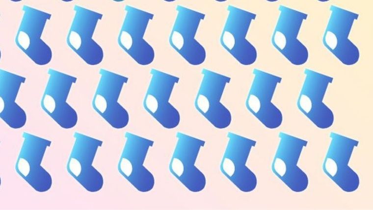 Acertijo visual, reto visual, calcetín Pinterest Foto: Archivo MDZ