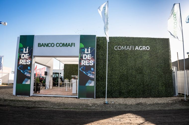 El stand de Banco Comafi en Expoagro 2026. El stand de Banco Comafi en Expoagro 2026.