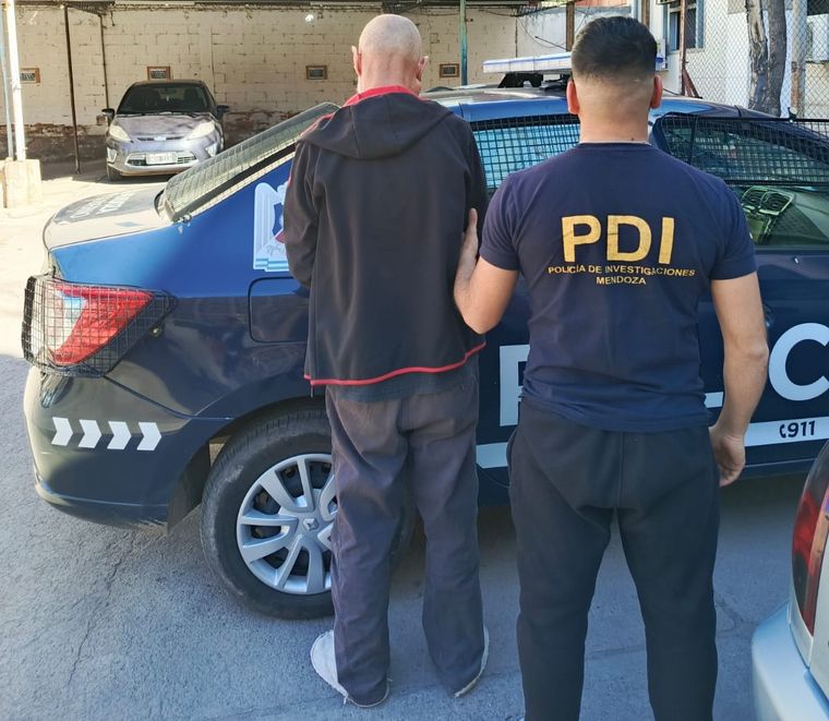 Olguín Núñez tras su detención. Olguín Núñez tras su detención. 