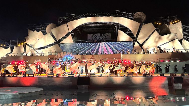 El teatro griego Frank Romero Day albergó cuatro noches de eventos vinculados a la Fiesta de la Vendimia. El teatro griego Frank Romero Day albergó cuatro noches de eventos vinculados a la Fiesta de la Vendimia.