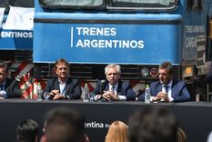 Alberto Fernández y Rodolfo Suarez durante el acto en Palmira. Foto: Alf Ponce/MDZ Alberto Fernández y Rodolfo Suarez durante el acto en Palmira. Foto: Alf Ponce/MDZ