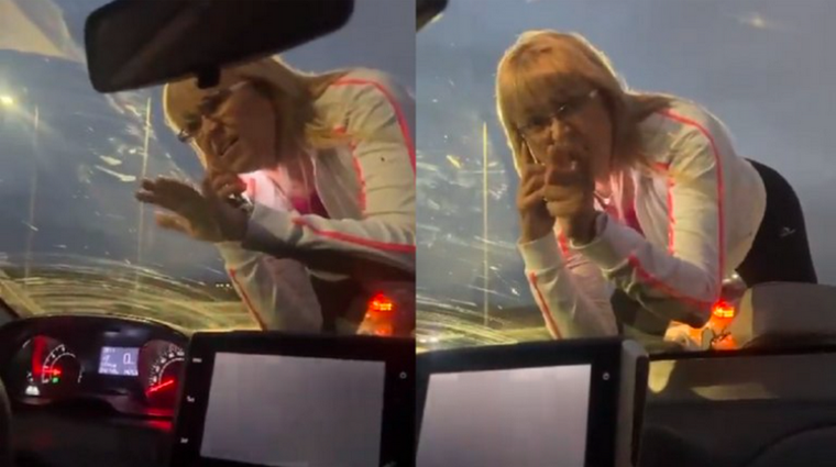 La mujer alcoholizada persiguió previamente a 150 km/h al otro vehículo por avenida Circunvalación de la ciudad de Córdoba Foto: Captura de video NA