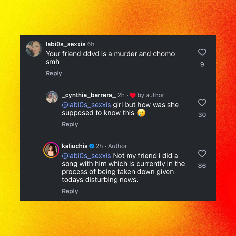 Captura sobre el mensaje de la cantante que había colaborado musicalmente con D4vd. Créditos: X / PopCrave Captura sobre el mensaje de la cantante que había colaborado musicalmente con D4vd. Créditos: X / PopCrave