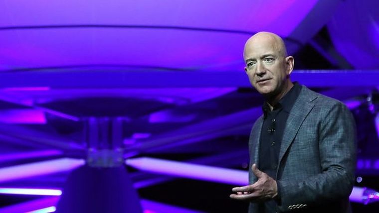 El fundador de Amazon y de la compañía espacial Blue Origin, Jeff Bezos. Foto: GETTY IMAGES