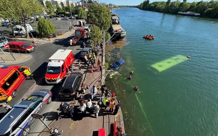 El accidente en París no dejó victímas fatales.