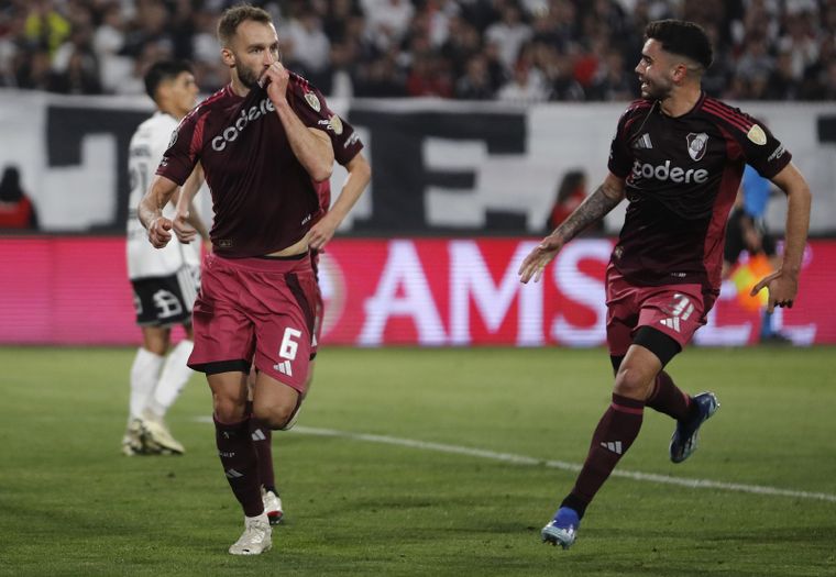 El mensaje de apoyo de los hinchas de River a Germán Pezzella tras la dura lesión. Foto: FotoBaires