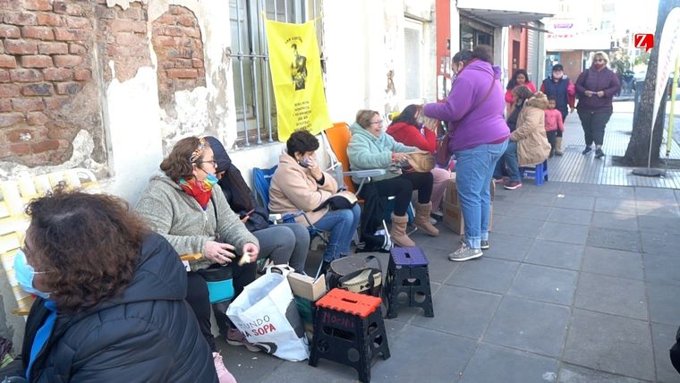 Peregrinos que ya acampan tras dos años sin la celebración presencial Foto: Julián Volpe