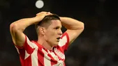 Guido Carrillo convirtió el gol del empate agónico de Estudiantes y luego, ya campeón, tiró un palito para la AFA por su supensión. Guido Carrillo convirtió el gol del empate agónico de Estudiantes y luego, ya campeón, tiró un palito para la AFA por su supensión.