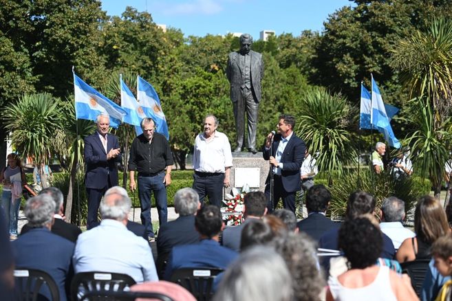 Alak, Storani, Alfonsin (Ricardo) y Nicoletti, a quien todavía le piden que rinda los gastos de la pasada elección platense de Juntos por el Cambio. Foto: Facebook Nicoletti