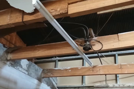 Vecinos de Las Heras reclaman por mejoras en el edificio de Desarrollo Social del departamento.
