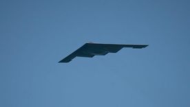 Un bombardero furtivo B-2 Spirit sobrevoló las playas de Miami Beach durante el espectáculo aéreo en el marco de la conmemoración del Día de los Caídos, el 24 de mayo de 2025. Un bombardero furtivo B-2 Spirit sobrevoló las playas de Miami Beach durante el espectáculo aéreo en el marco de la conmemoración del Día de los Caídos, el 24 de mayo de 2025.