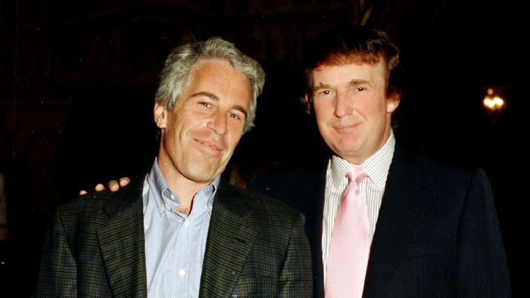 Epstein y Trump en 1997.
