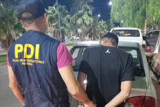 El joven tras su detención.