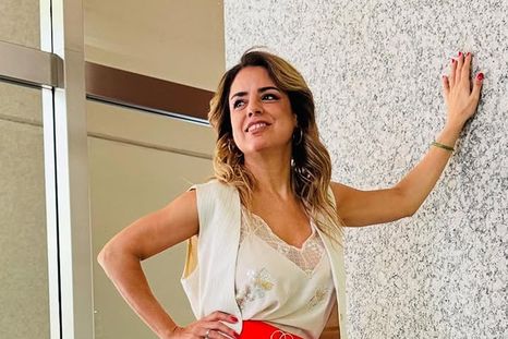 El llamativo outfit de Marina Calabró que llamó la atención en redes. Foto: Instagram