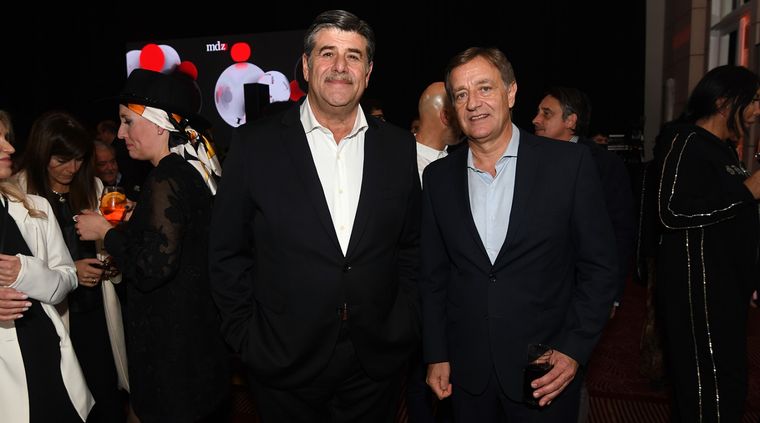 Mario Abed, el vicegobernador, y Rodolfo Suarez, este viernes en el  Hyatt. Foto: ALF PONCE MERCADO / MDZ
