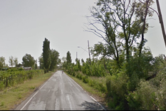 La vía donde se produjo el accidente en Las Heras.