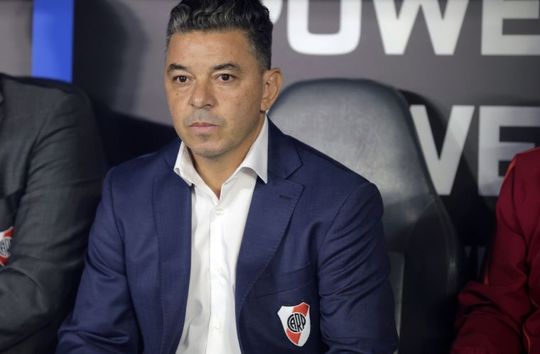 Gallardo hizo un análisis global de lo que fue el duelo de River ante Barcelona de Guayaquil. Foto: Fotobaires