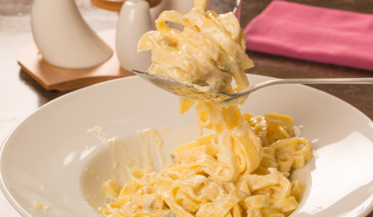 Pasta a los cuatro quesos: sabor y textura en cada bocado Foto: Shutterstock