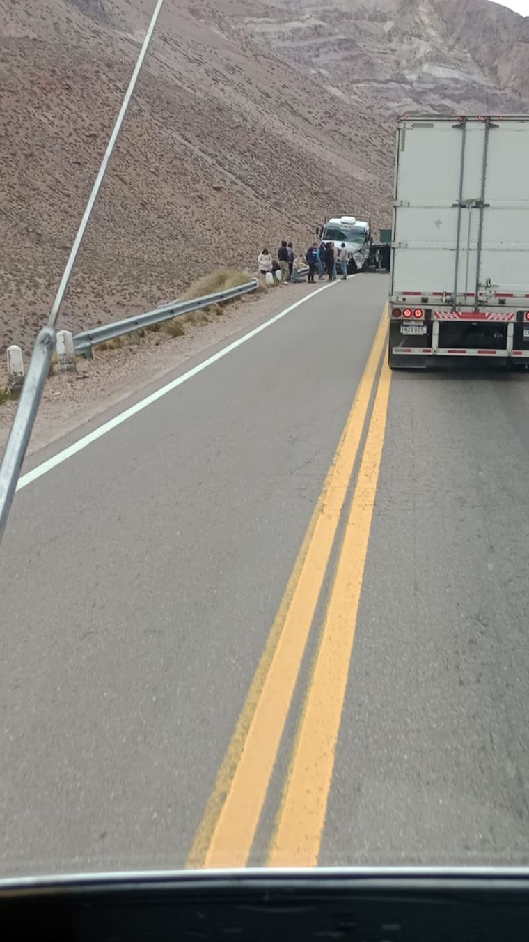 El camión chocado. Foto: Osvaldo Valle