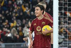 Dybala la rompió en el triunfo de la Roma. Foto: EFE Dybala la rompió en el triunfo de la Roma. Foto: EFE
