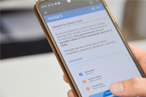 La Libreta AUH se puede presentar de forma digital desde mi Anses o la app del organismo sin necesidad de turno. Foto: Archivo La Libreta AUH se puede presentar de forma digital desde mi Anses o la app del organismo sin necesidad de turno. Foto: Archivo