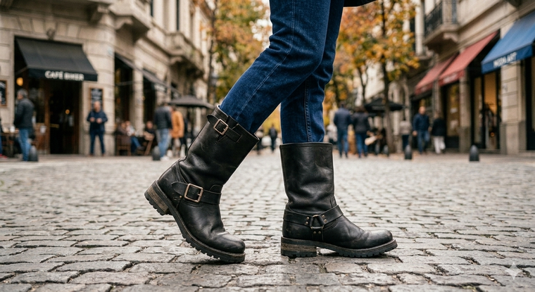 Las botas bikers se imponen. Fuente: IA Gemini. Las botas bikers se imponen. Fuente: IA Gemini.