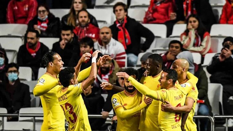 Victoria del Liverpool por la ida de los cuartos de final de la Champions League.