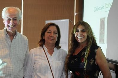 MDZol | Rafael Reina Rutini, Pupi Agüero y Nydia Reina, heredera de la colección. Foto: Gerardo Gómez / MDZ