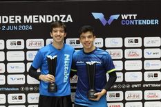 Lorenzo y Cifuentes debutaron con el pie derecho en el Mundial de tenis de mesa. Foto: WTT Contender / Archivo