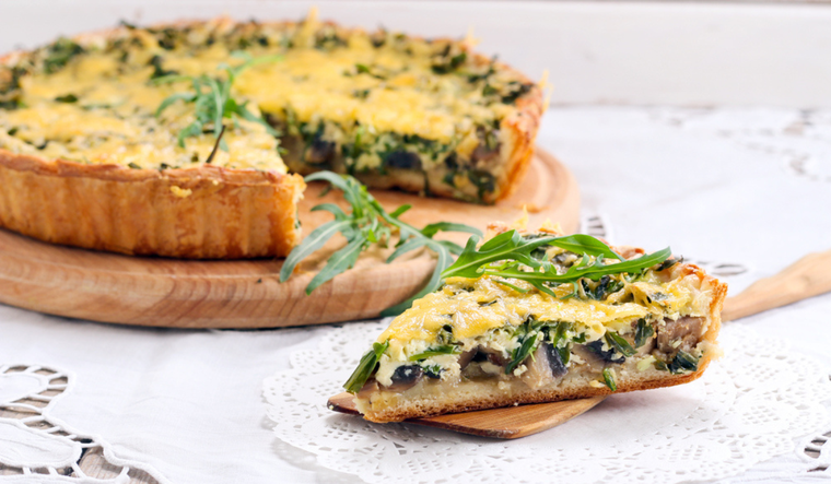 Un placer para los sentidos: tarta de champiñones Foto: Shutterstock