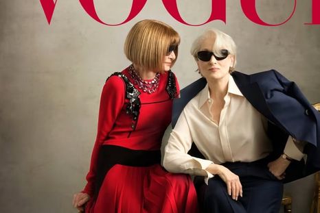La portada de Vogue que protagonizaron Meryl Streep y Anna Wintour. La portada de Vogue que protagonizaron Meryl Streep y Anna Wintour.