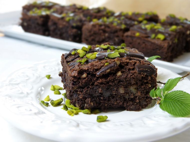 Brownies fitness de banana y sin azúcar. Foto: Pixabay