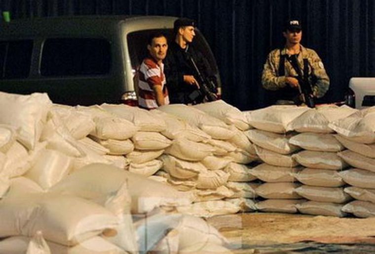 Incautación de cocaína. Foto: Publicada en Infobae