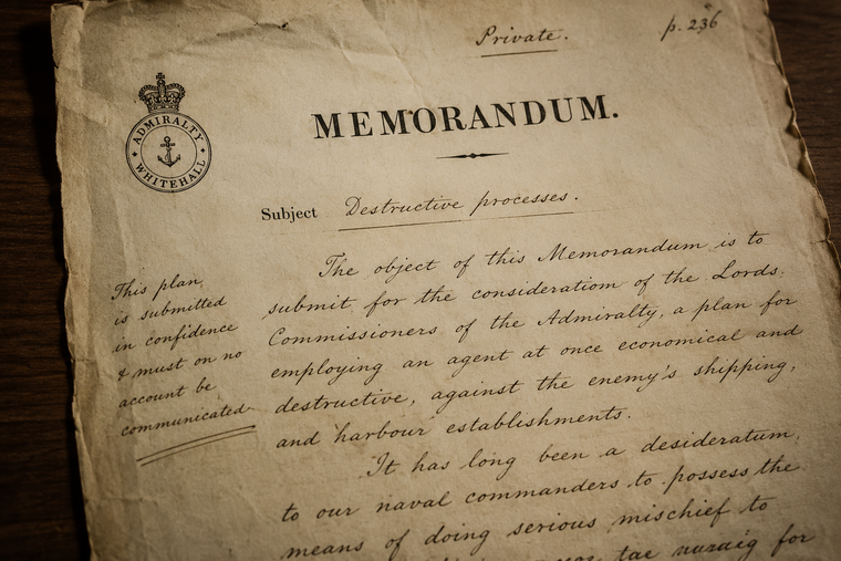 El documento encontrado en Escocia revela un plan secreto británico elaborado durante la Guerra de 1812.