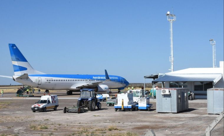 El hecho ocurrió en el aeropuerto de Puerto Madryn Foto: Gobierno Chubut