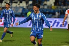 Poggi celebra su doblete Foto: Santiago Tagua -MDZ