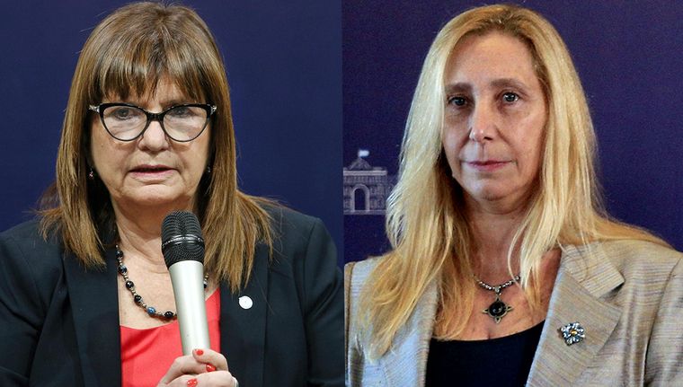 Patricia Bullrich y Karina Milei. Foto: NA