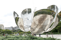 La Floralis Genérica volvió a brillar.