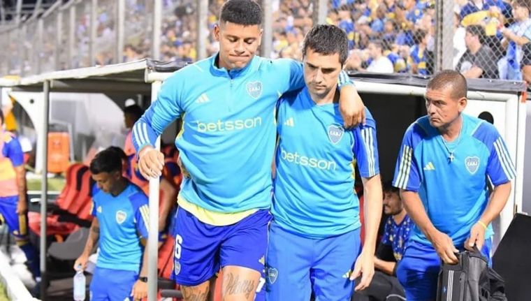 Marcos Rojo encedió las alarmas en Boca. Foto: Publicada por TyC Sports