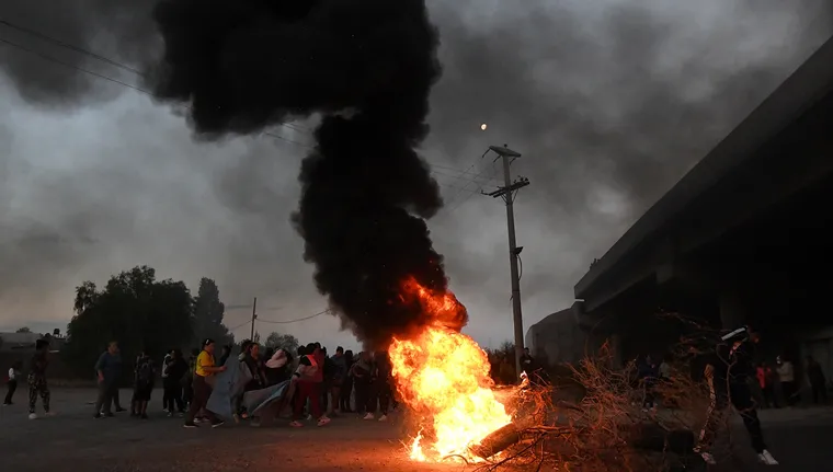 Una de las manifestaciones encabezadas por vecinos de El Borbollón tras el caso de la universitaria. Una de las manifestaciones encabezadas por vecinos de El Borbollón tras el caso de la universitaria.