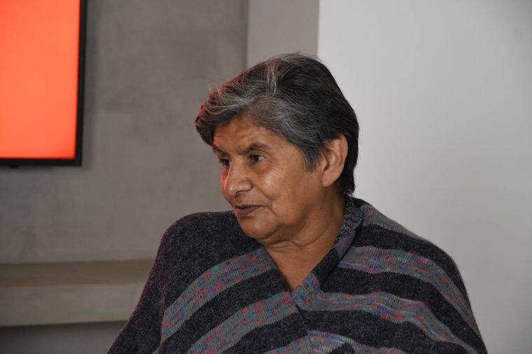 Nélida Rojas, líder de la organización Tupac Amaru