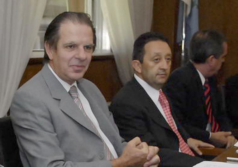 Nanclares y Jaque en una reunión privada. Foto: Marcelo Ruiz / MDZ