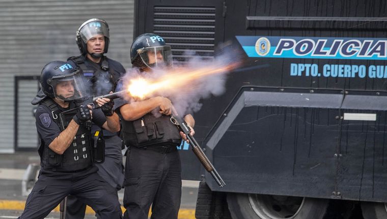Las fuerzas de seguridad fueron respaldadas por el Gobierno. Foto: NA