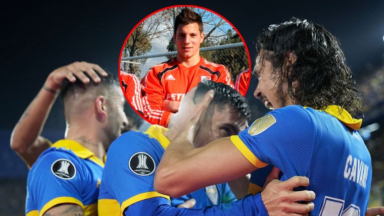 Boca clasificó y Gaspar Servio, ex River, festejó la victoria con mucha alegria Foto: Boca Juniors