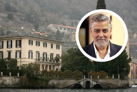 George Clooney vende su enorme y millonaria mansión en el Lago di Como en Italia. Foto: Giuseppe Cacace y Neil P. Mockford (Getty Images)