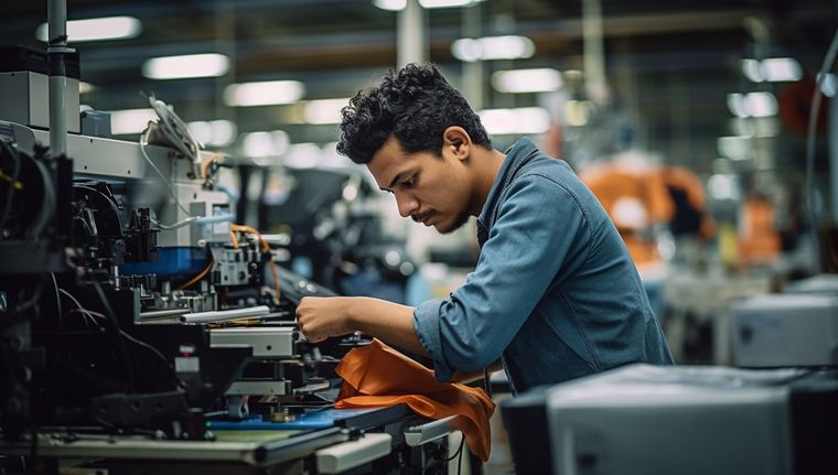 La industria cayó fuerte en 2023 Foto: Imagen generada con Midjourney