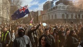 Frente al Parlamento, en Melbourne. Foto: GETTY IMAGES