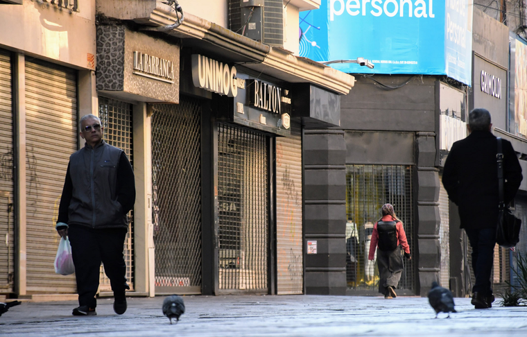 Brutal caída de las ventas en Rosario Foto: Juan José García